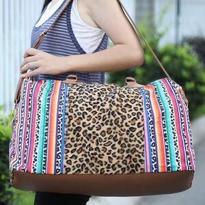 Leopard Print Duffle